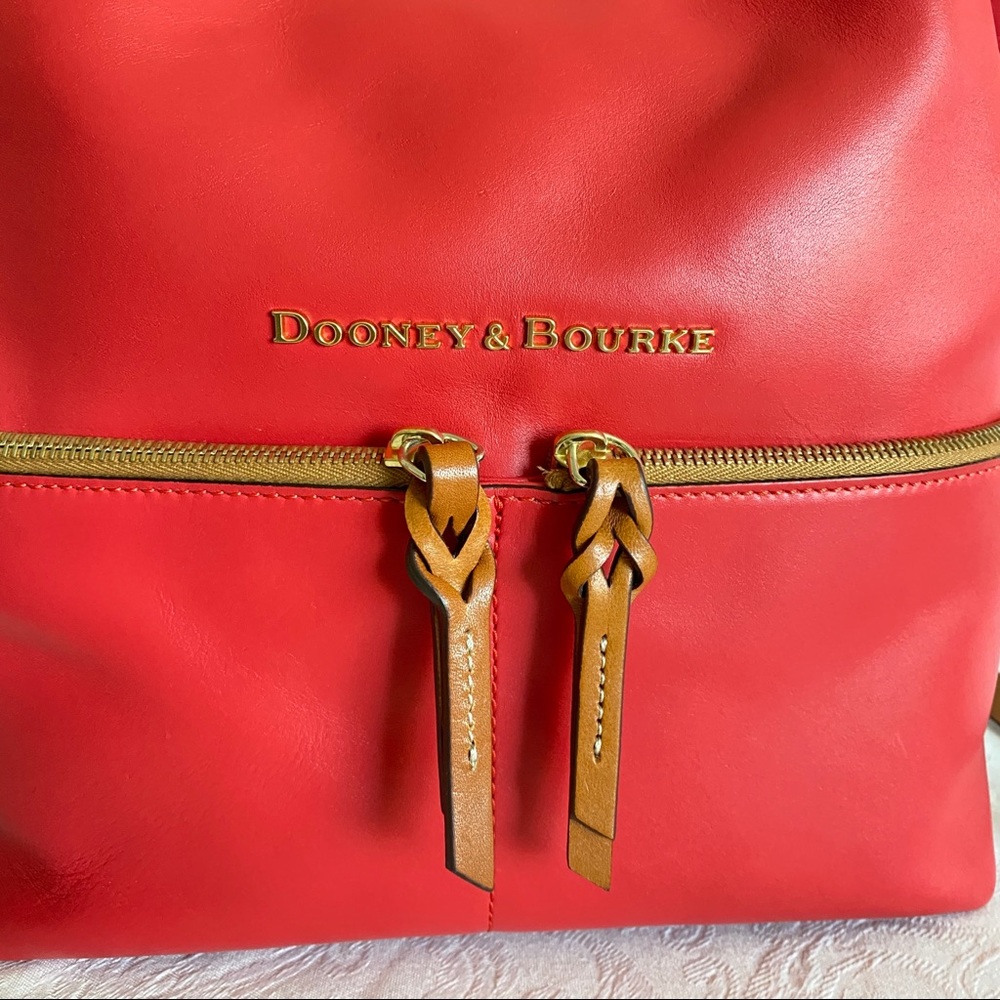 Dooney & Bourke large City Dawson Satchel, Red - Picture 2 of 11